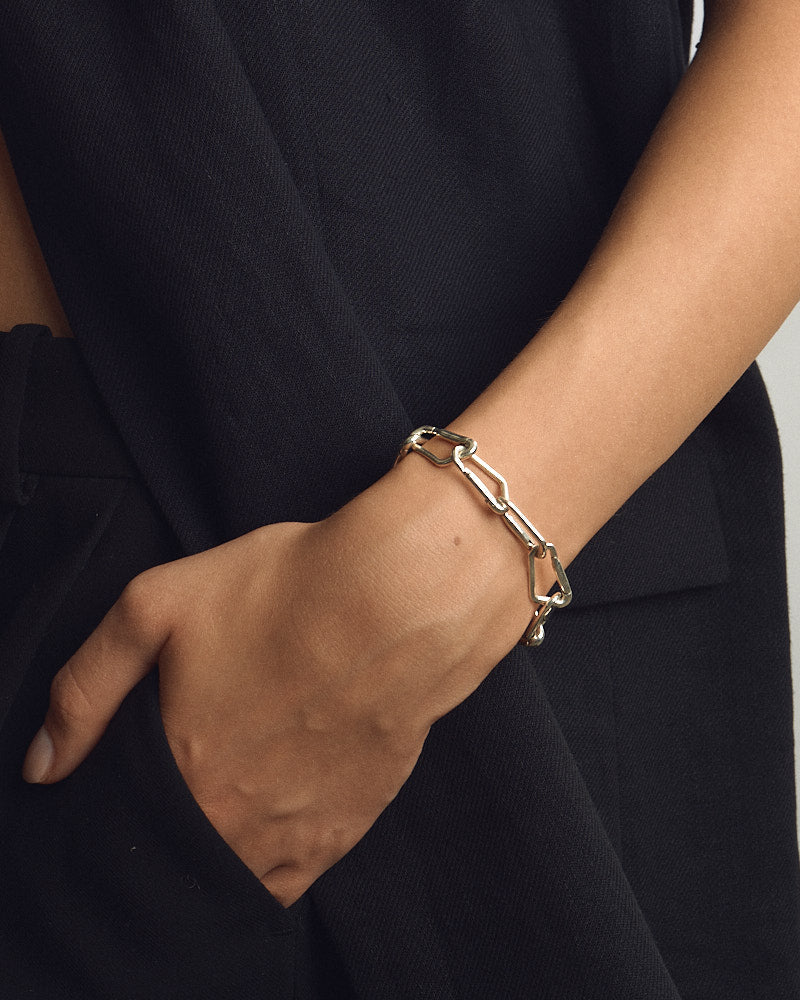 Carabiner #2 Mini Bracelet - Silver