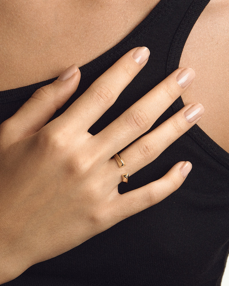 Open Anchor Ring - Gold