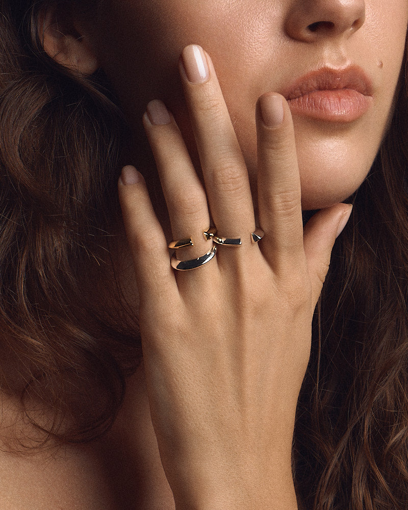 Open Anchor Ring - Gold