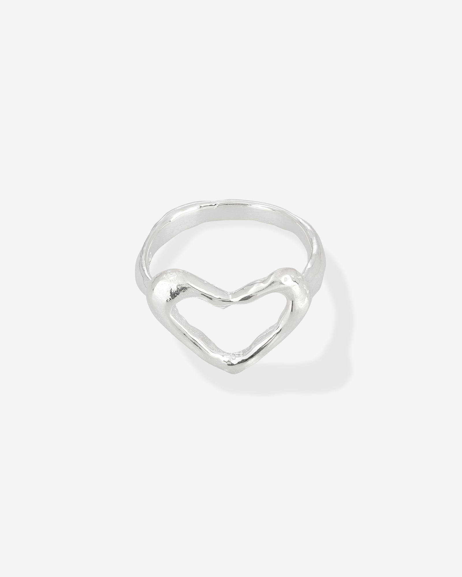 Open Heart Ring - Silver