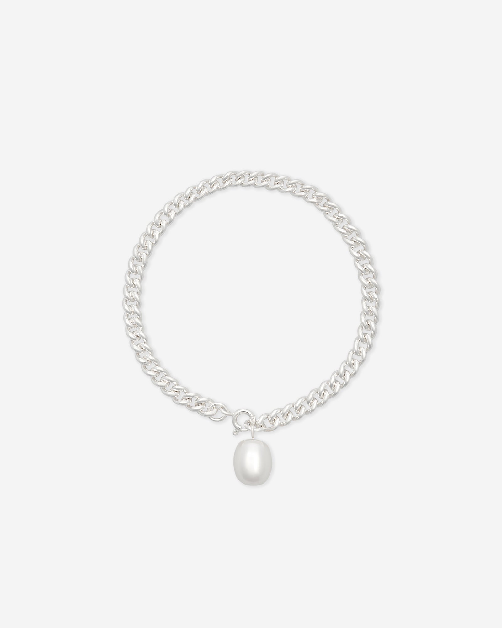 Clara Bracelet - Silver & Pearl