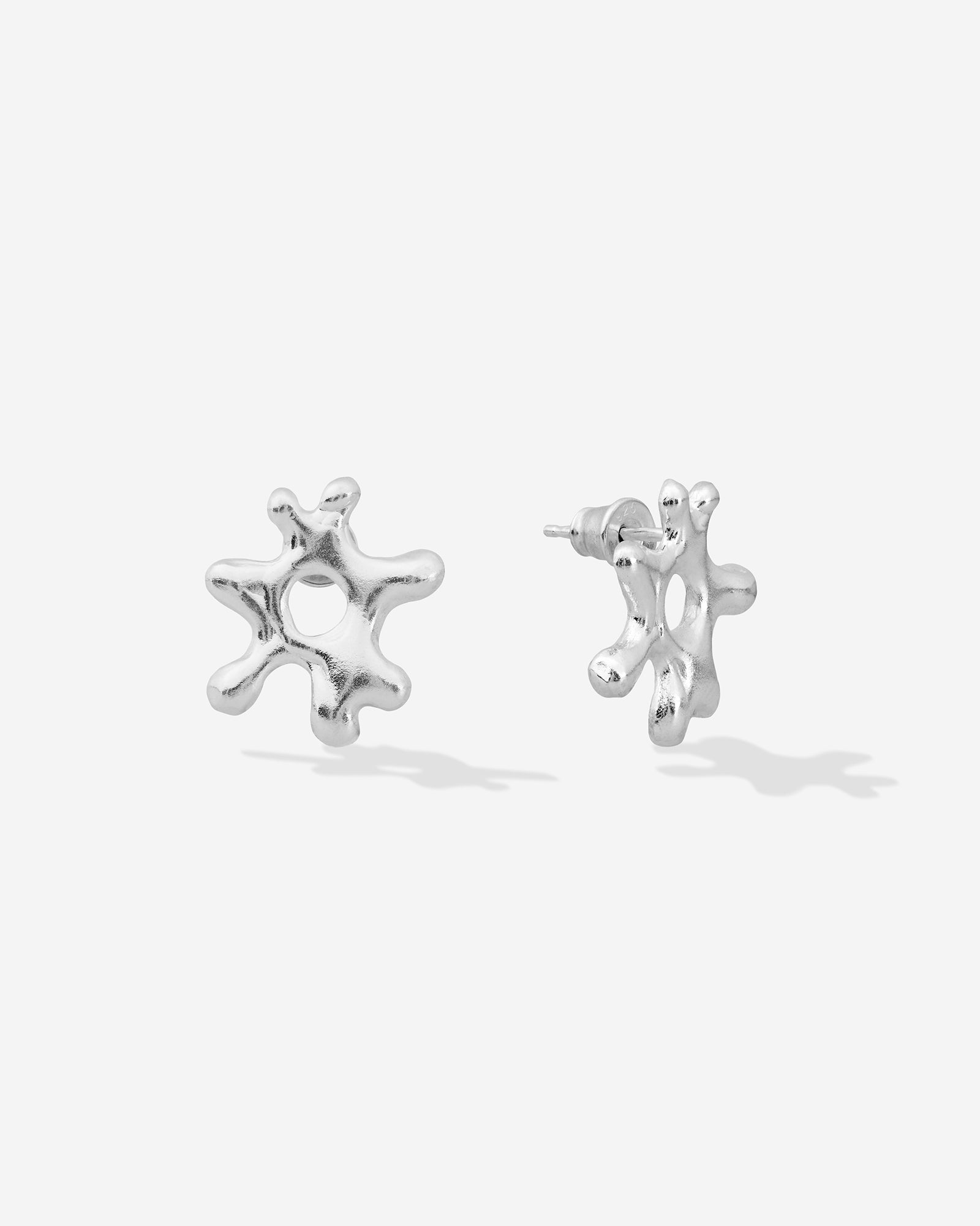 Sea Flower Earrings - Silber