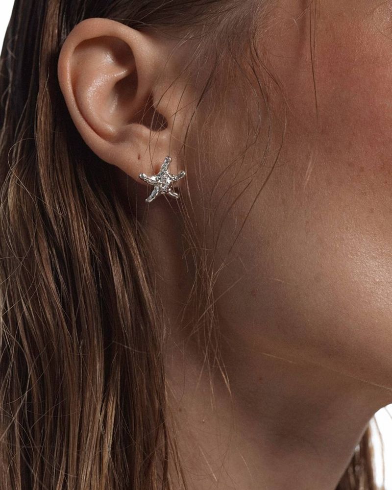 Sea Star Earrings - Silber