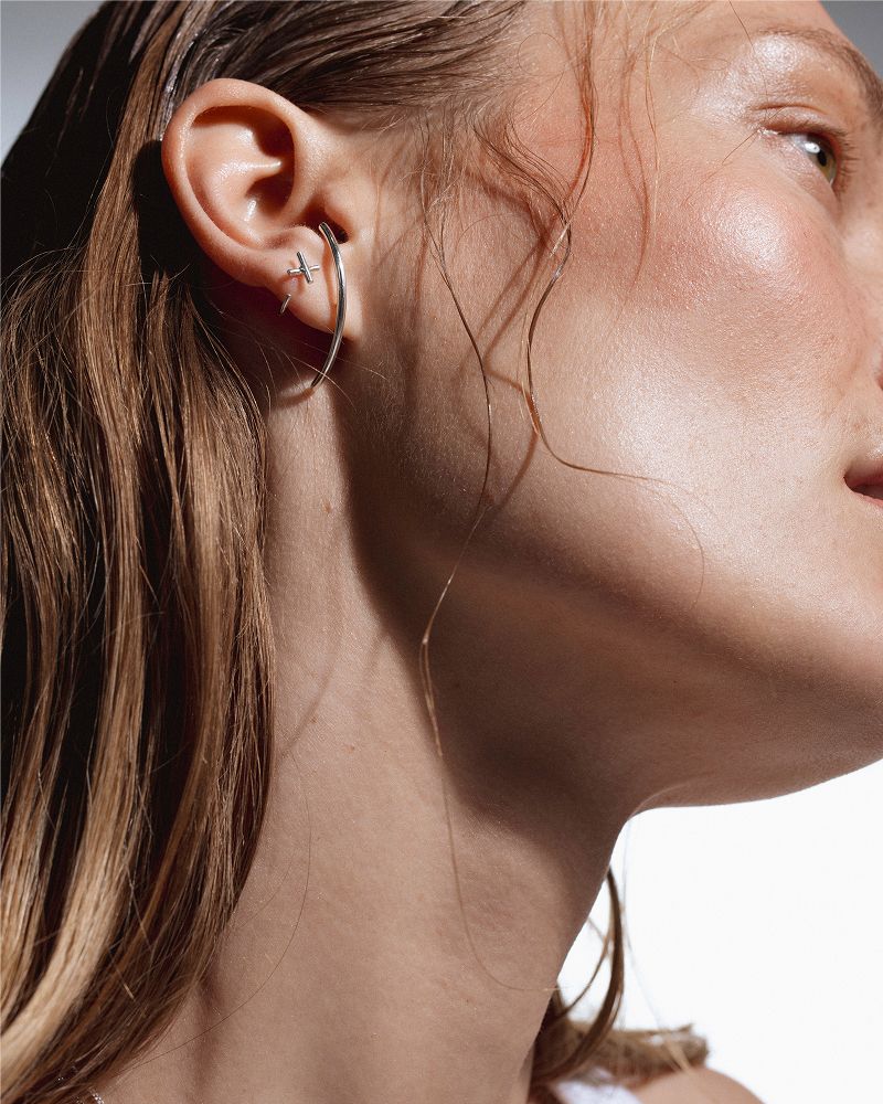Radius Earrings - Silber