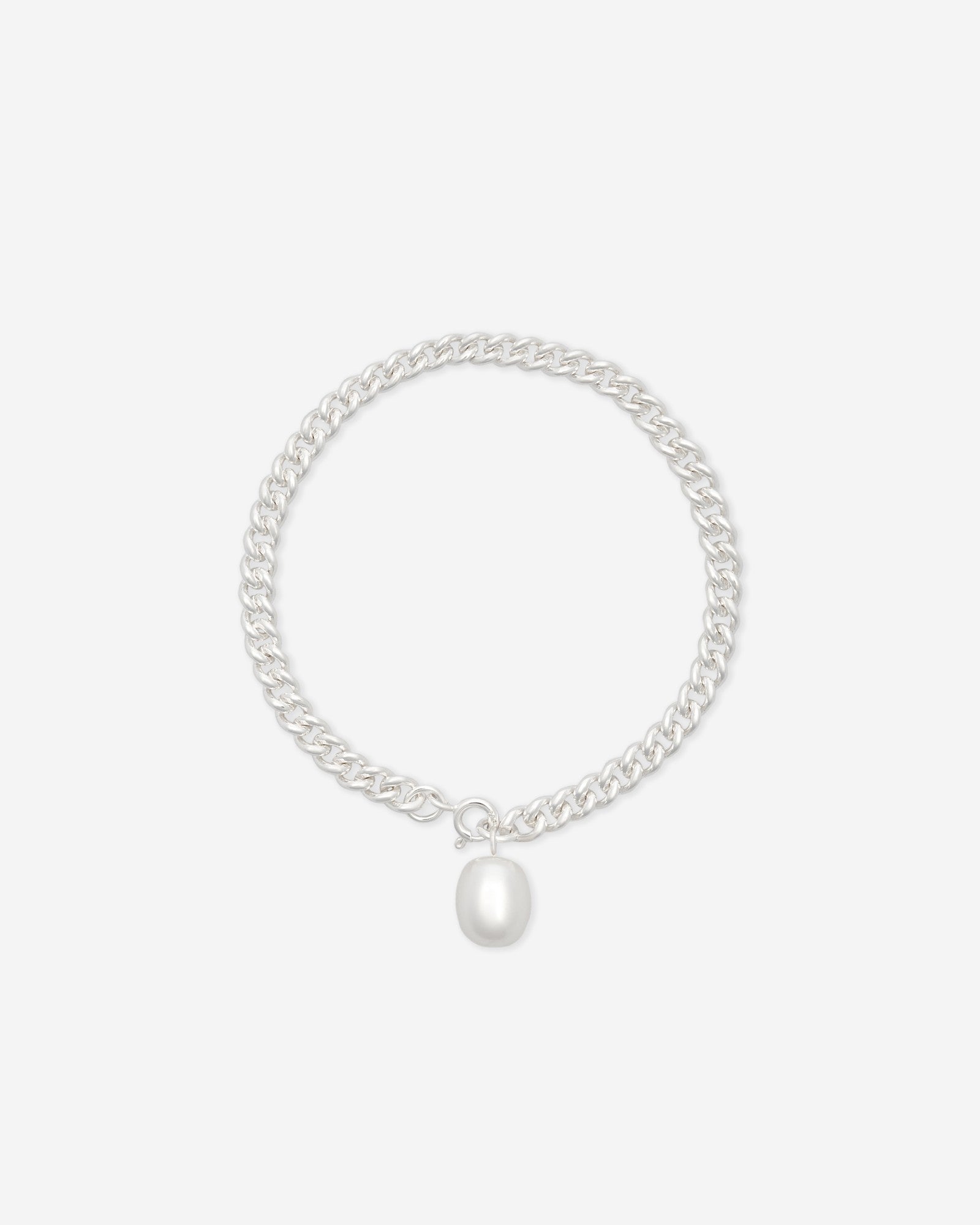 Baixa Clara Bracelet in silver with pearl, for COLD SKIN.