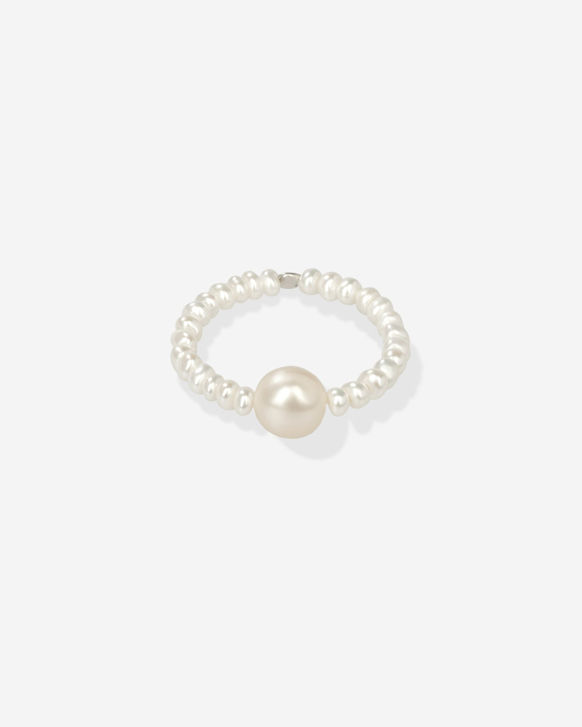 Pearl Naked Bubble Ring in pearls, for COLD SKIN.