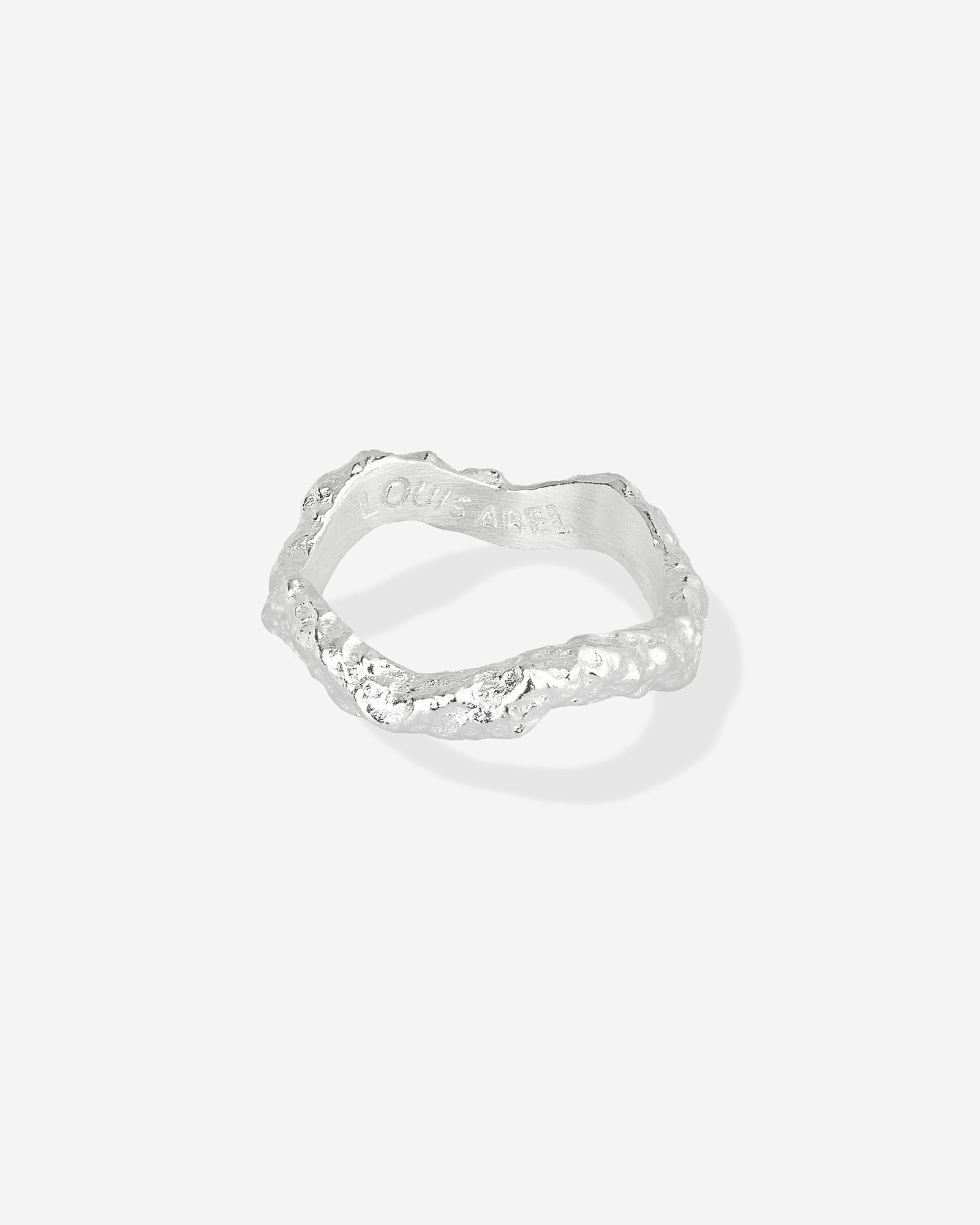 Louis Abel Aurea Thin Ring in silver.
