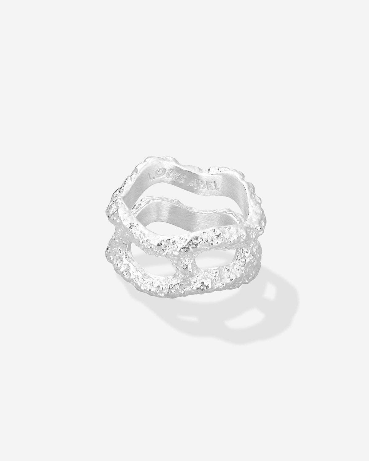 Louis Abel Aurea Twin Ring in silver.