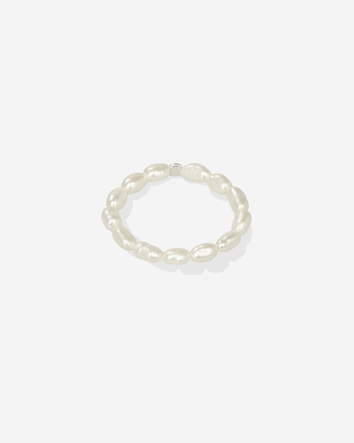 Pearl Naked Rice Hand Ring in pearls, for COLD SKIN.