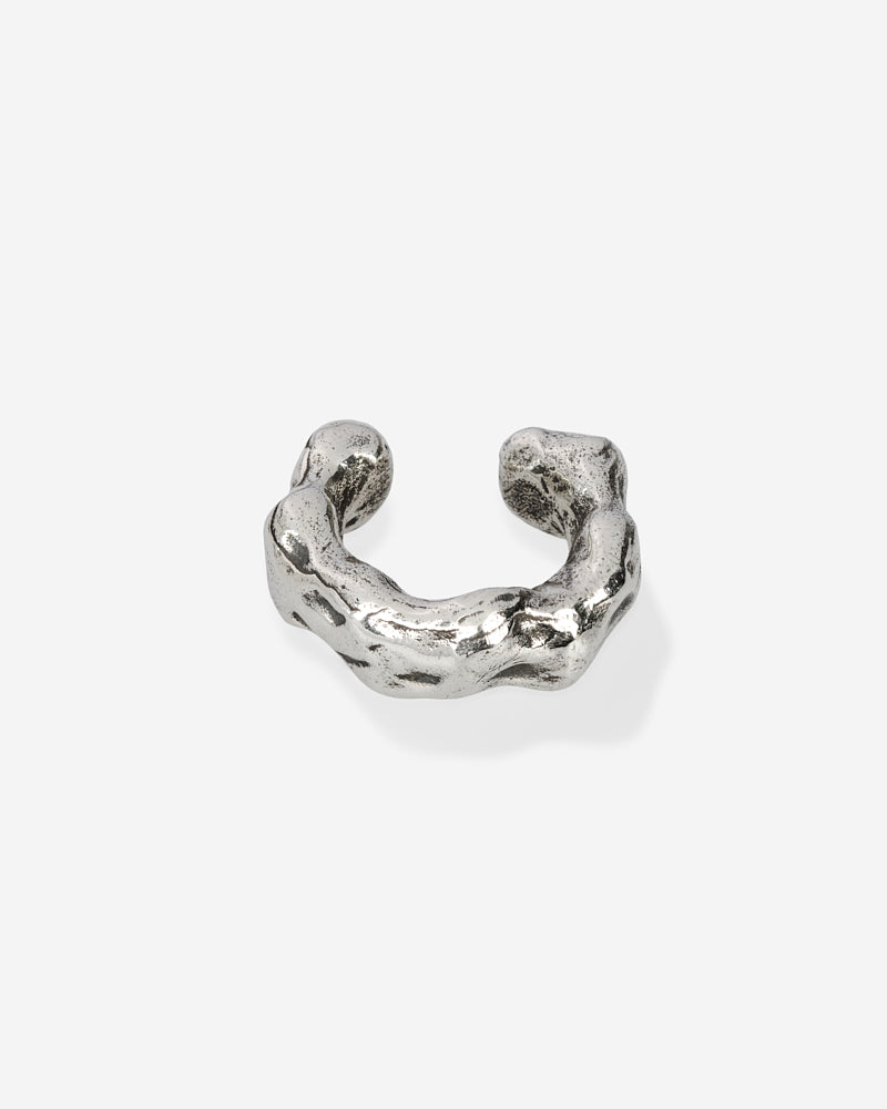 Raw Ear Cuff Big - Silver