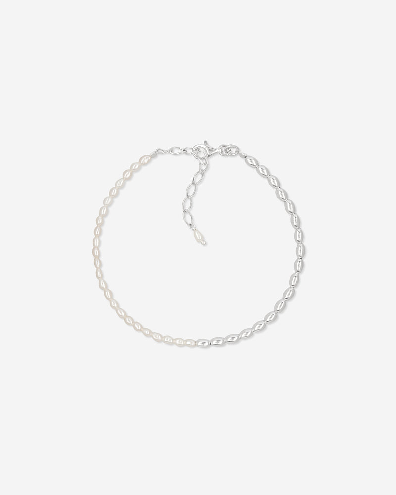 Lola Bracelet - Silver & Pearls
