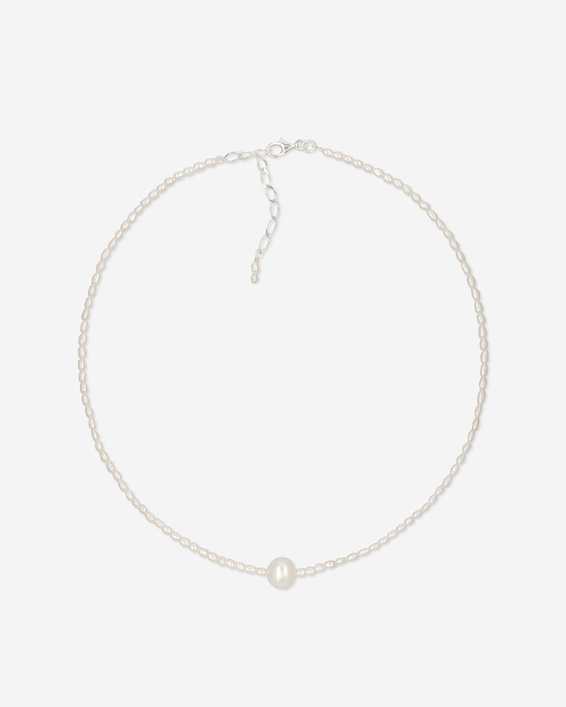 Cute Round Necklace - Pearls