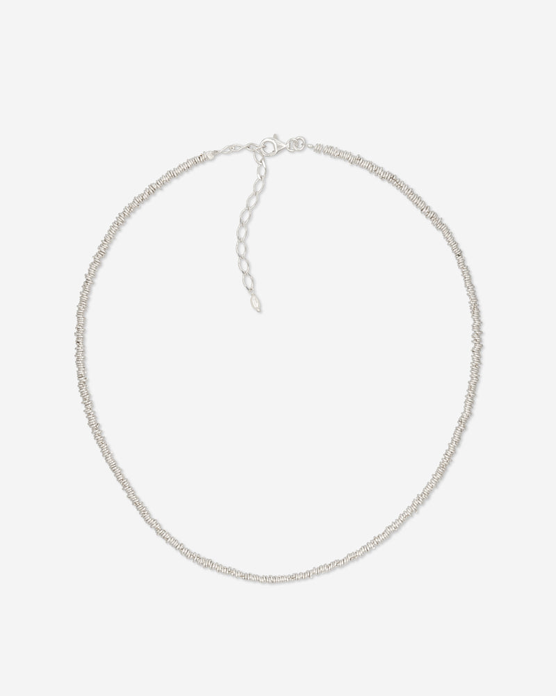 Link Choker - Silver & Pearl