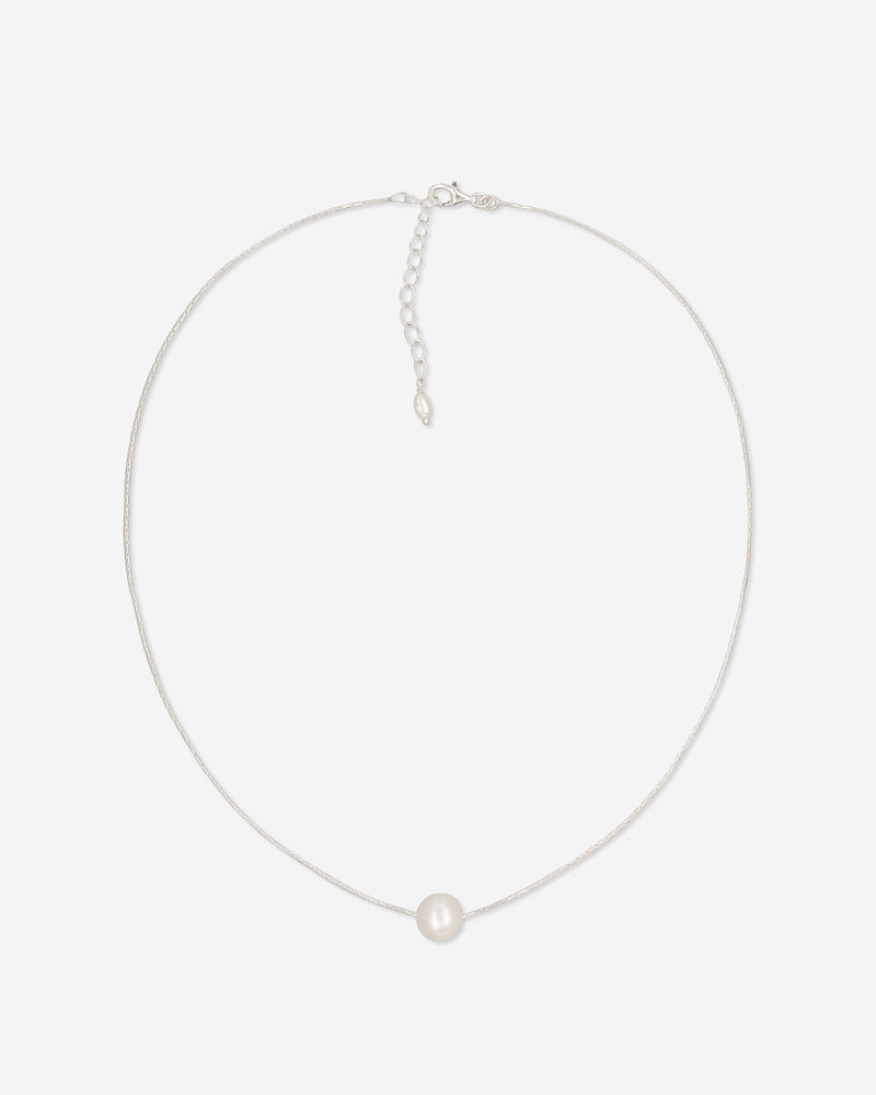 Sunny Dust Necklace - Silver & Pearls