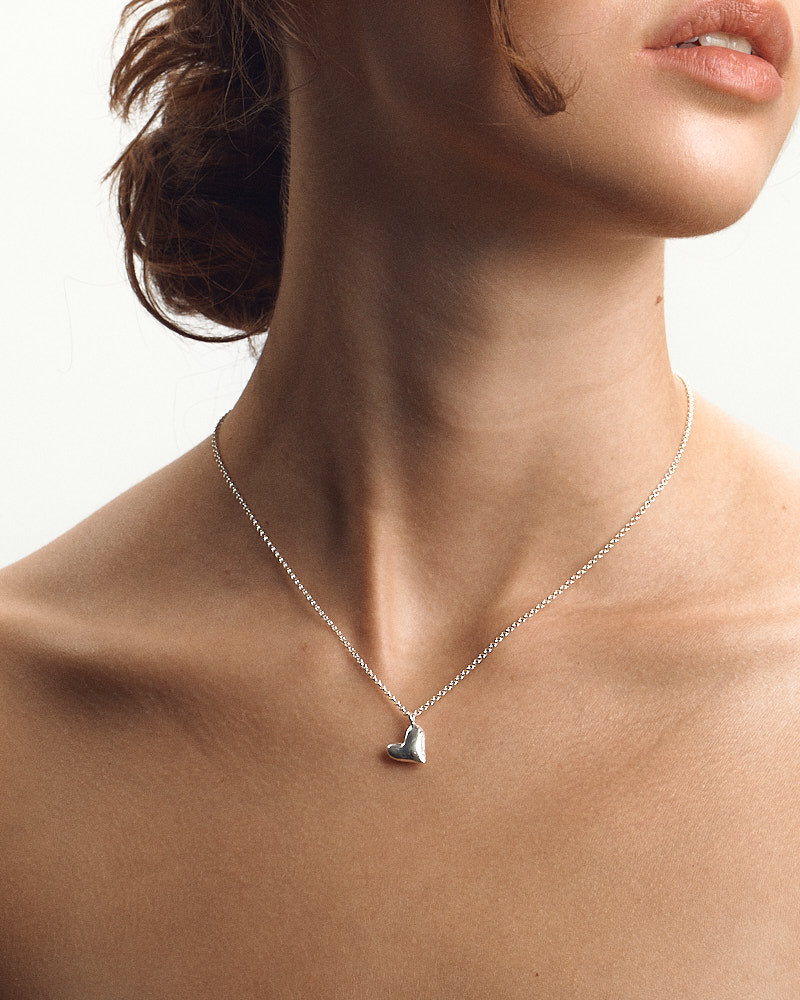 Heart Necklace - Silver