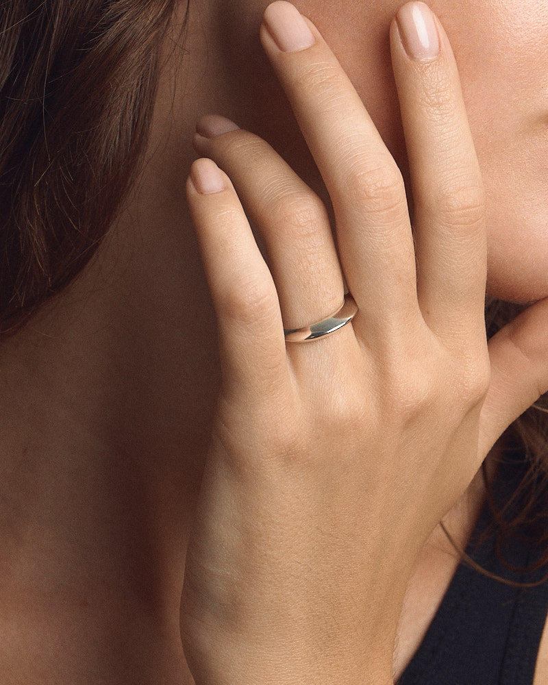 Small Anchor Ring - Silver