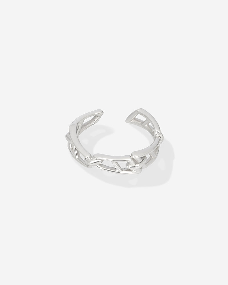 Signature Links Female Ring - Silver