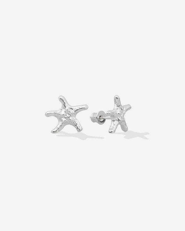 Sea Star Earrings - Silver