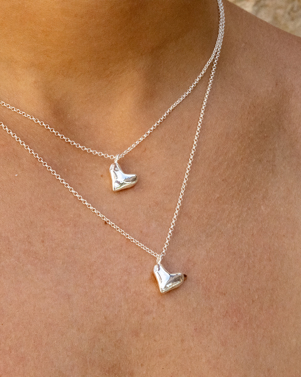 Heart Necklace - Silver