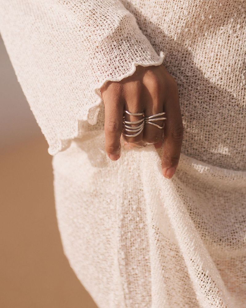 Reef Break Wave Ring - Silber
