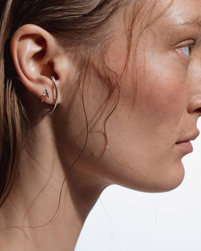 Radius Earrings - Silber