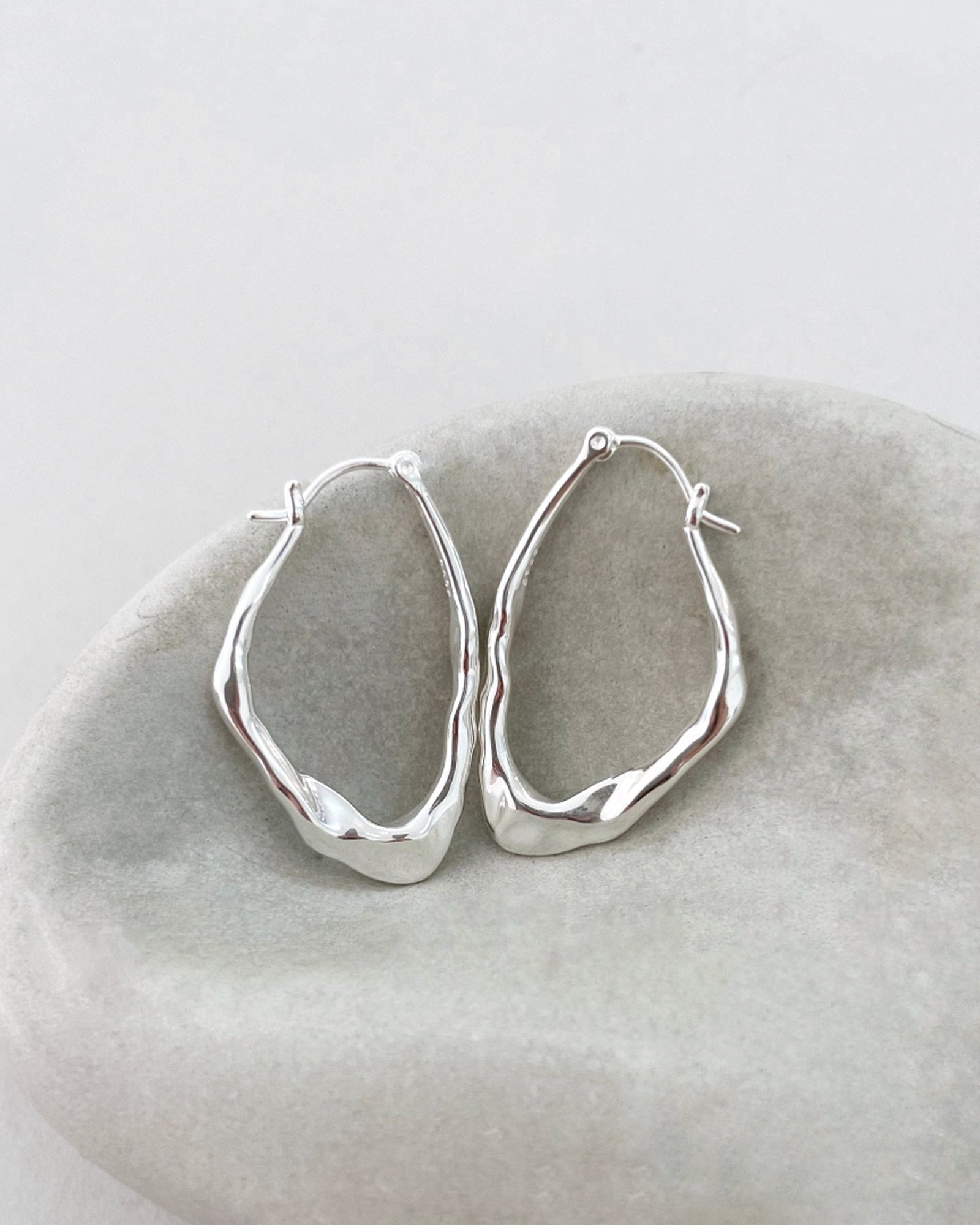 Dalia Hoops - Silver