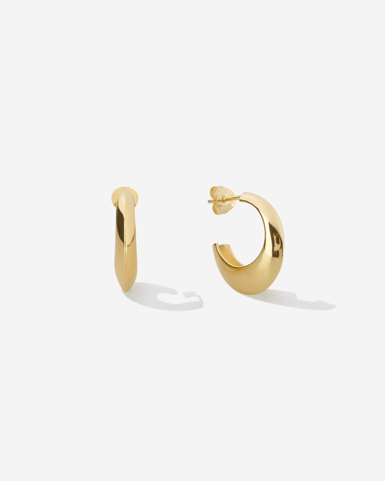 Aurea Polished Mini Hoop - Gold - Louis Abel