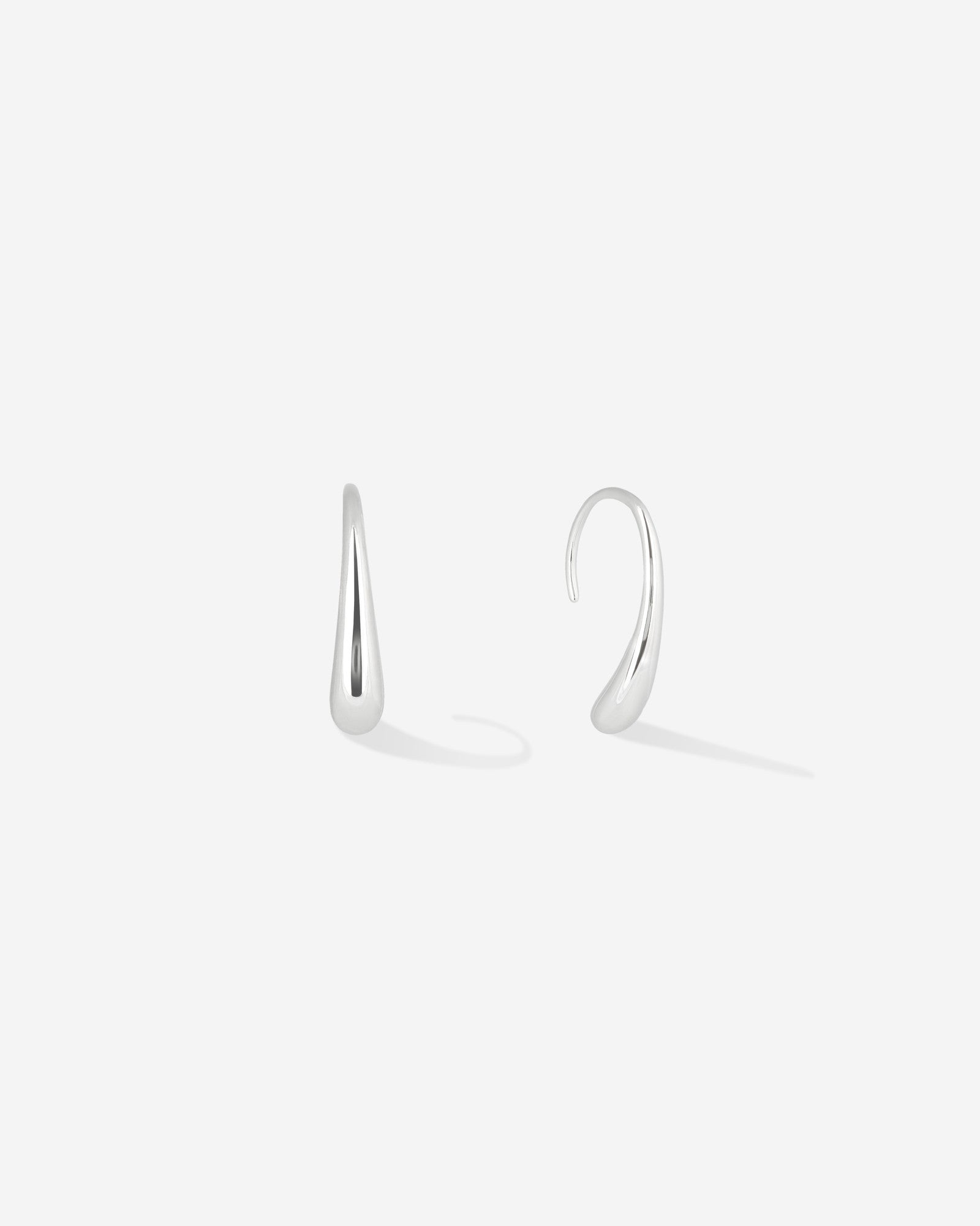 Baixa Maya Hoops Small in silver.