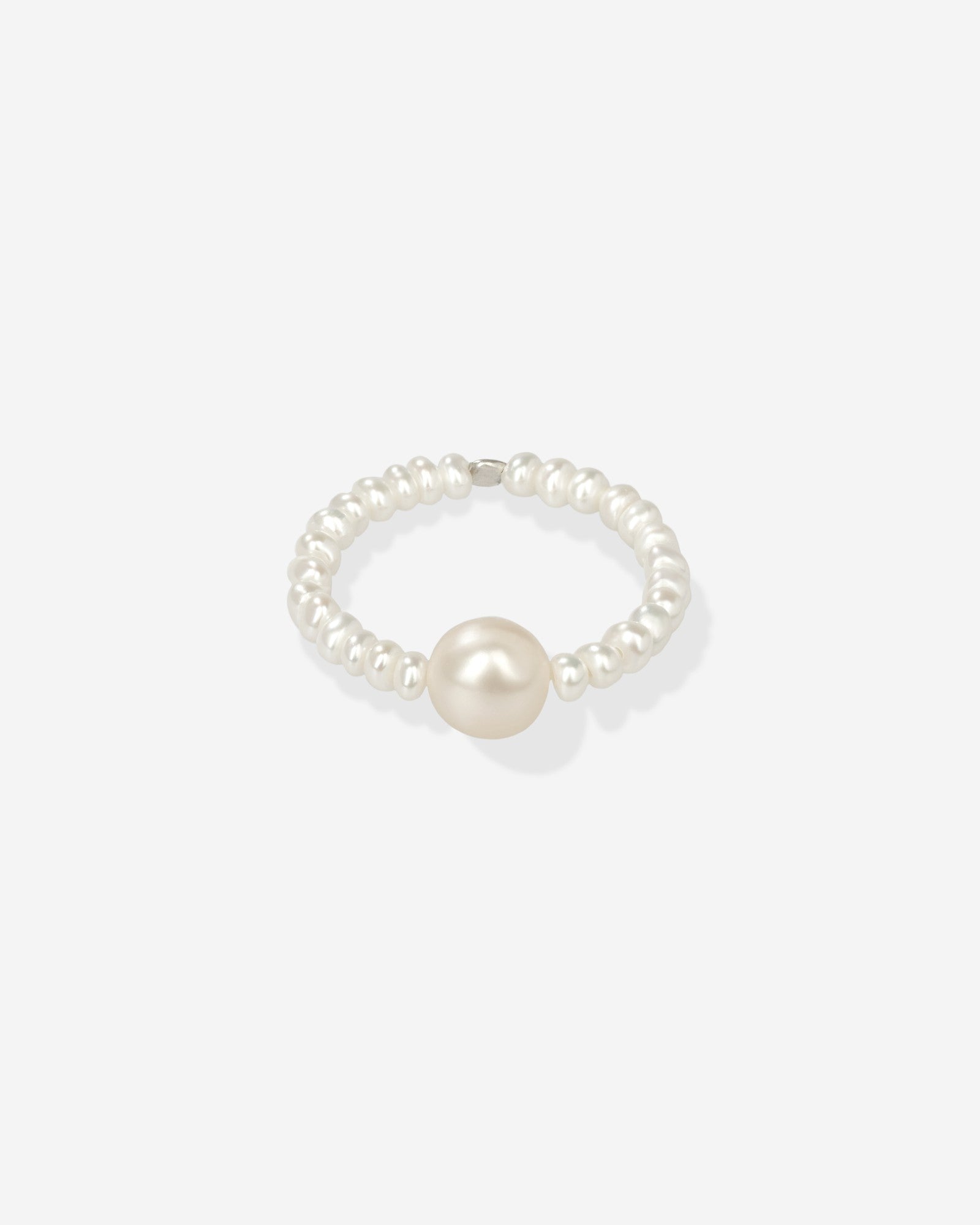 Pearl Naked Bubble Ring in pearls, for COLD SKIN.