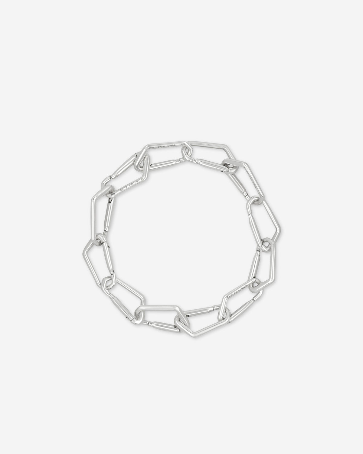 Struga Carabiner No. 2 Mini Bracelet in silver, for COLD SKIN.