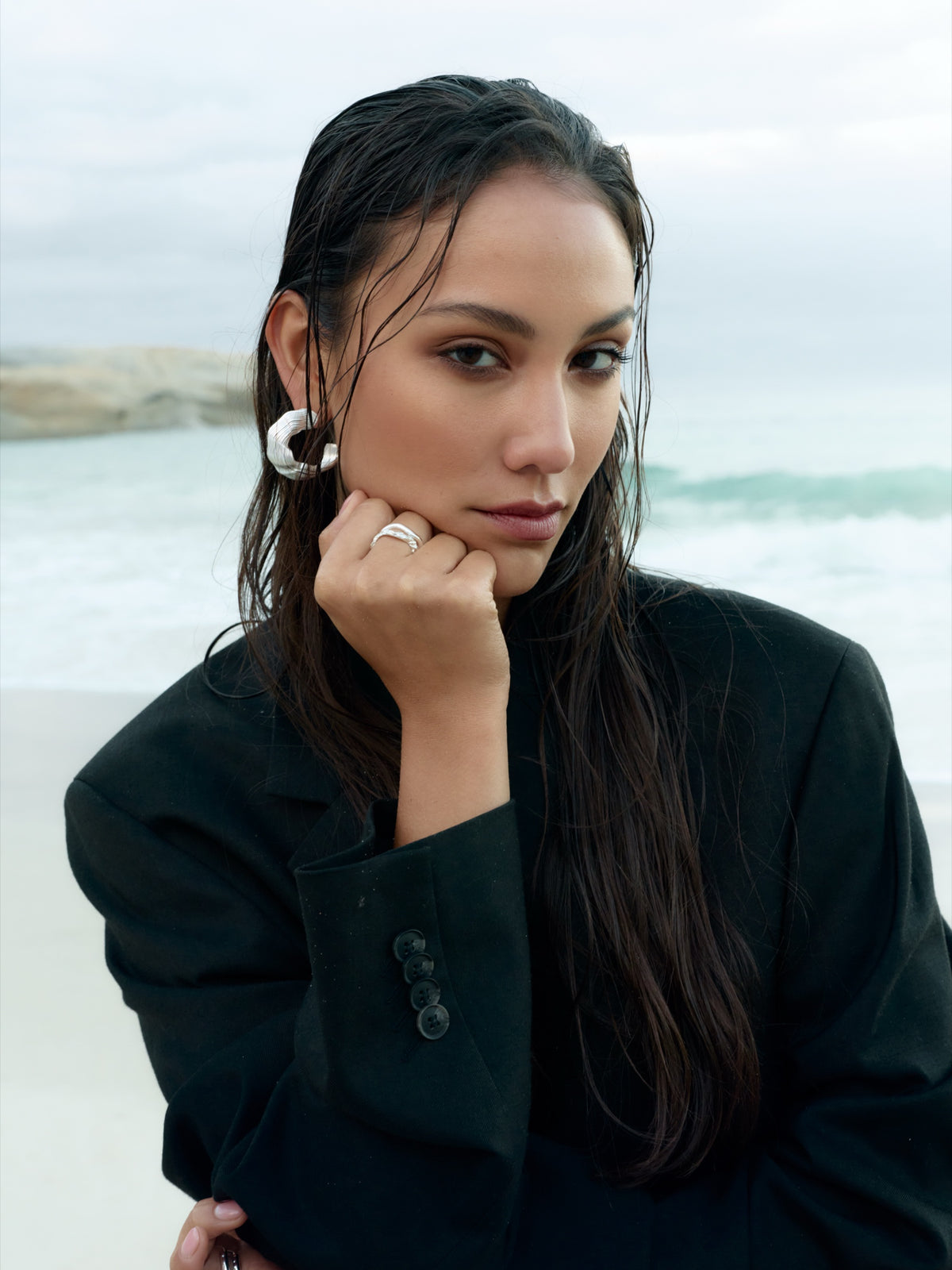 Abluvio Earrings - Plata