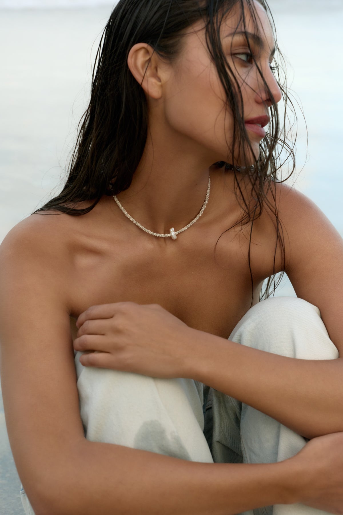Reef Pearl Choker - Argent