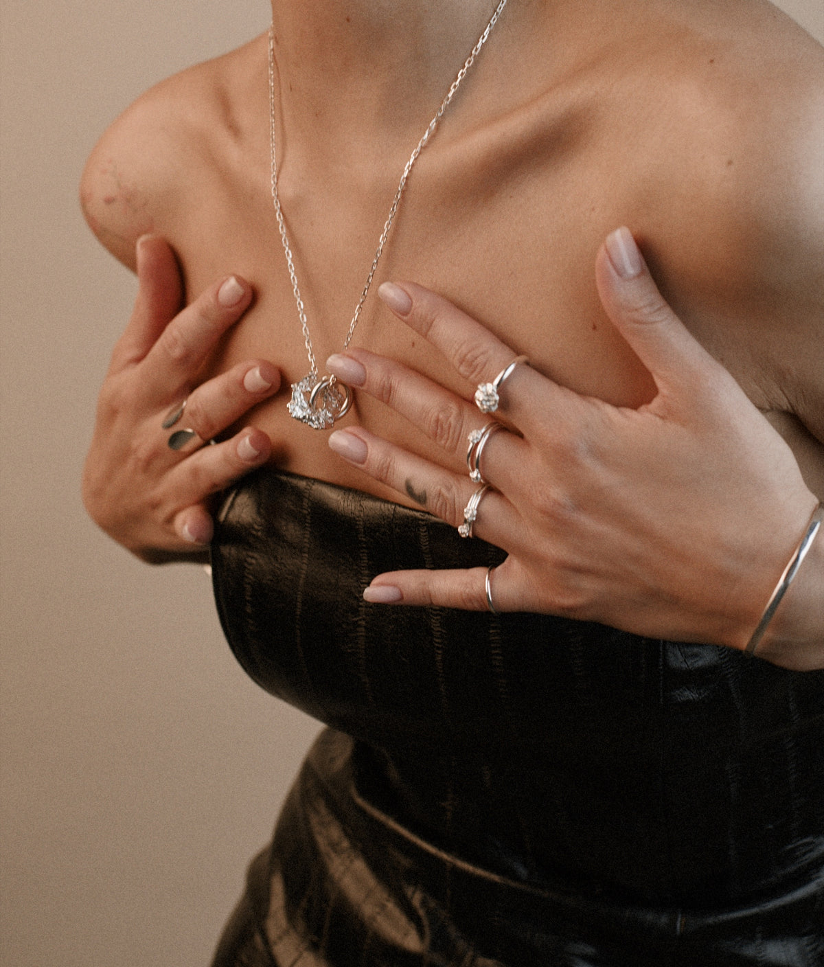 Forever Raw Necklace - Plata