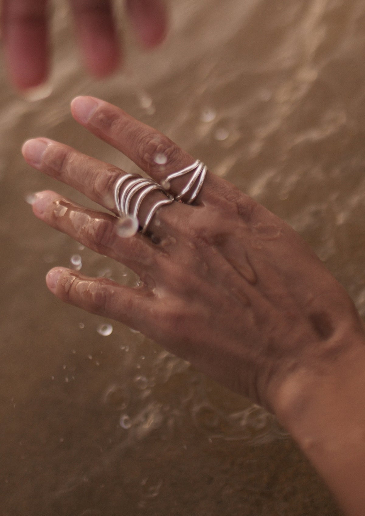 Beach Break Wave Ring - Silver