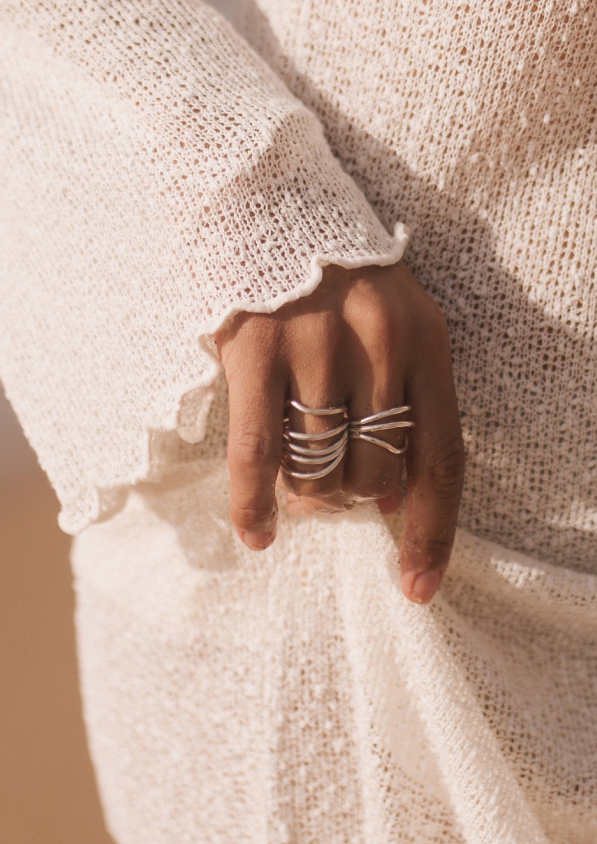 Beach Break Wave Ring - Silver