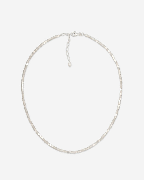 Pearl Naked Cubes Choker in silver.