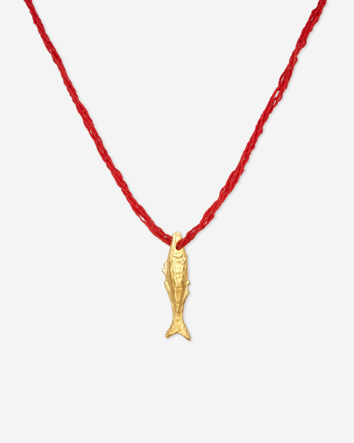 Close-up of Éclis Oona fish Amulet in gold