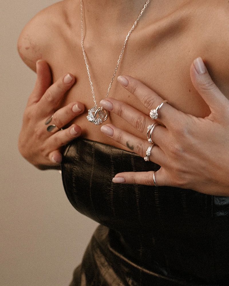 Forever Raw Necklace - Silber