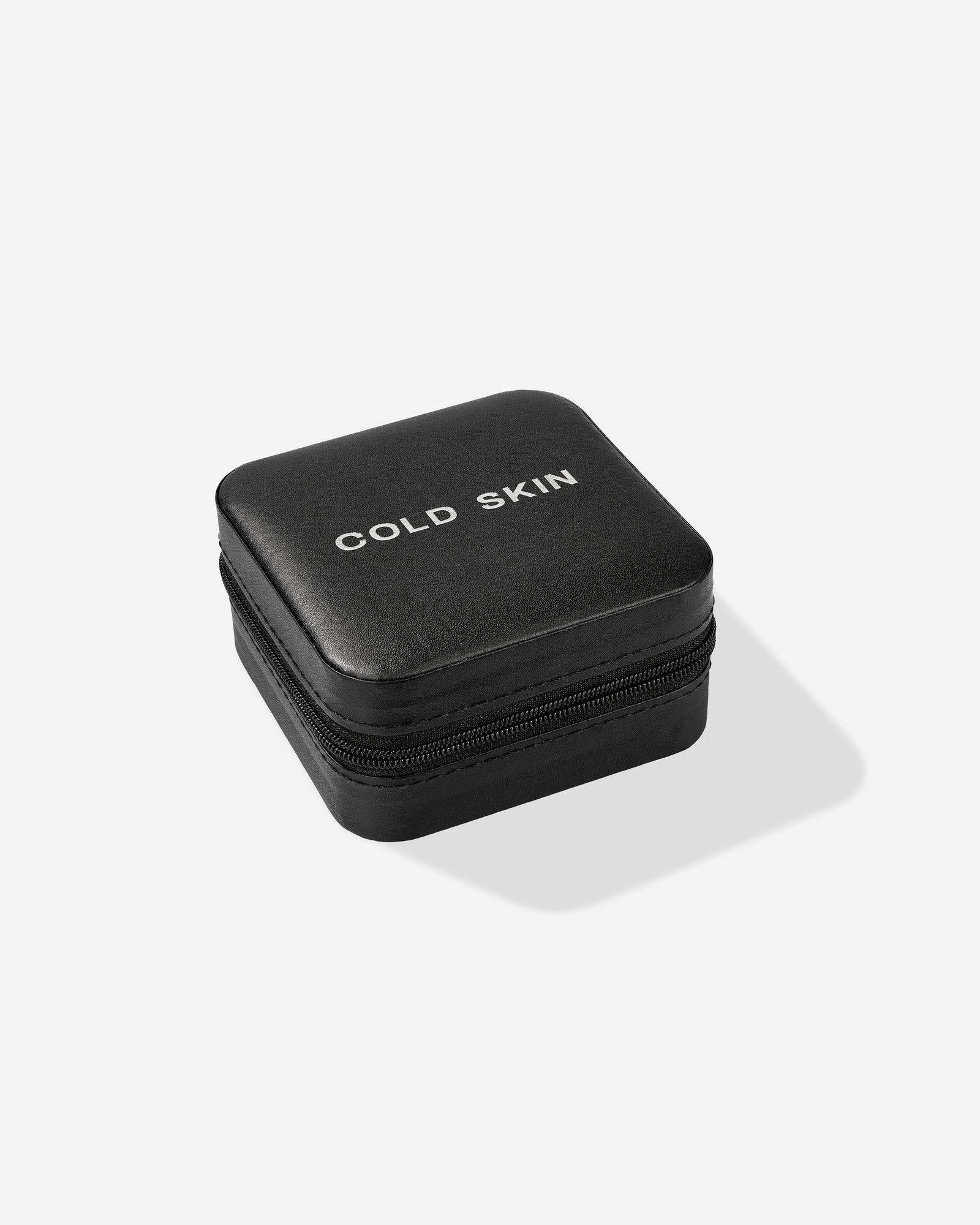 Jewelry Travel Box Black by COLD SKIN in black faux leather