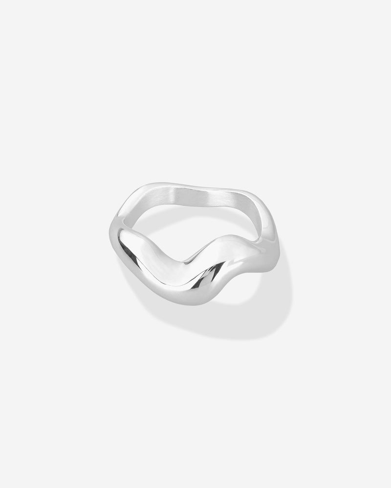 Louis Abel Aurea Polished Ring in silver.