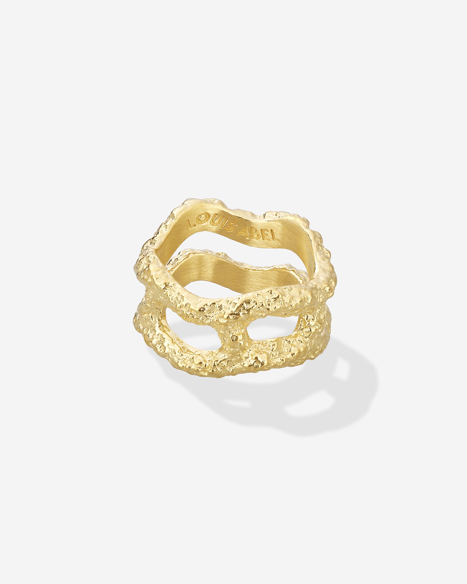 Louis Abel Aurea Twin Ring in gold.
