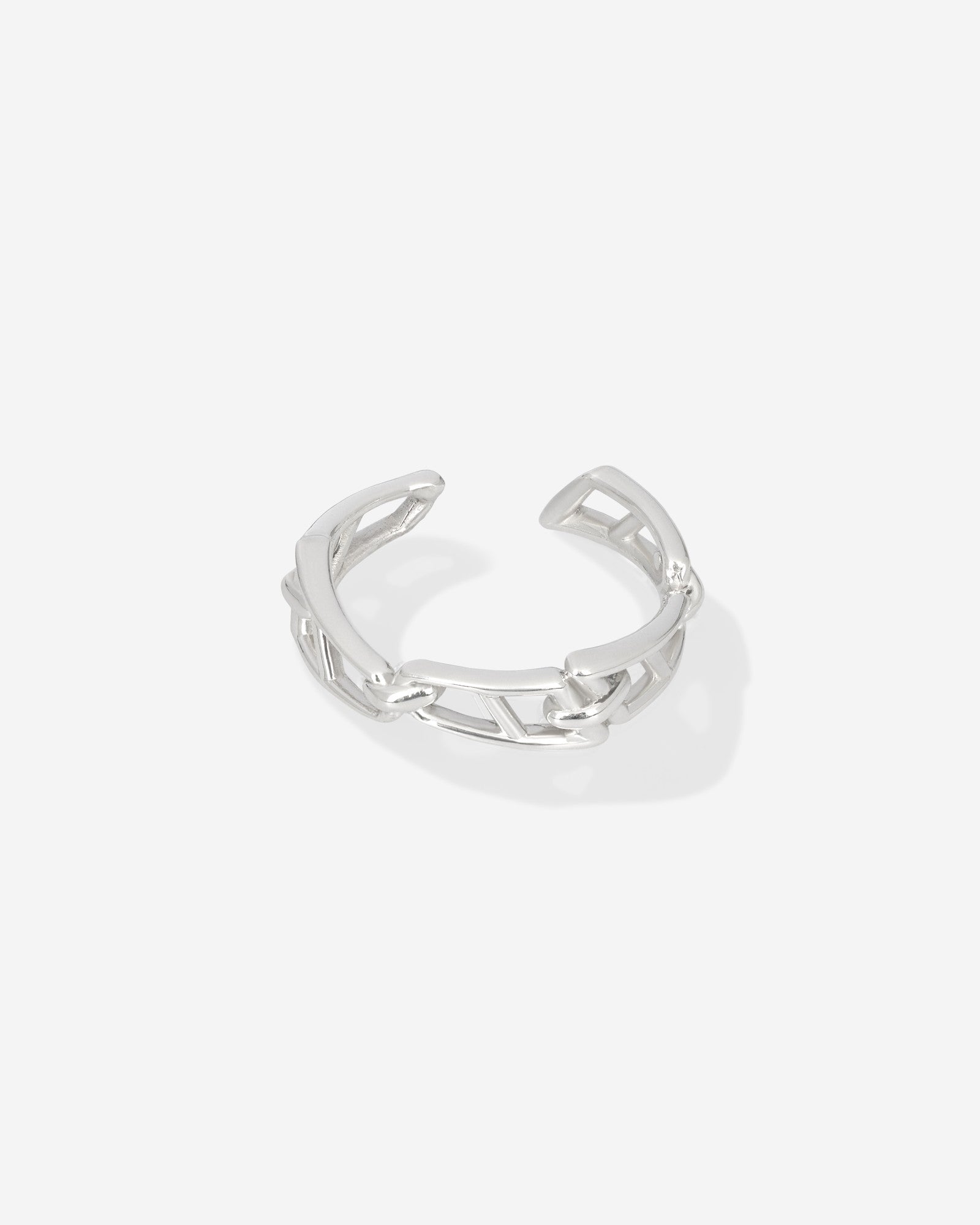 Struga Signature Links Female Ring in silver, for COLD SKIN.