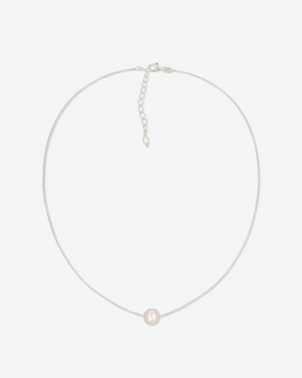 Pearl Naked Sunny Dust Necklace in silver with pearls, for COLD SKIN.